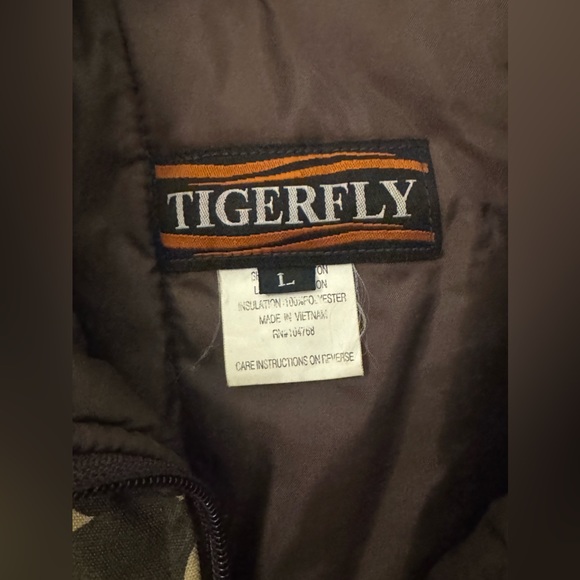 Vintage Tigerfly Duck Camo Camoflauge Hunting Zipper Jacket | Large Mens - Picture 4 of 4